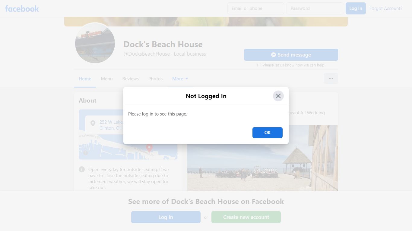 Dock's Beach House - Home - facebook.com